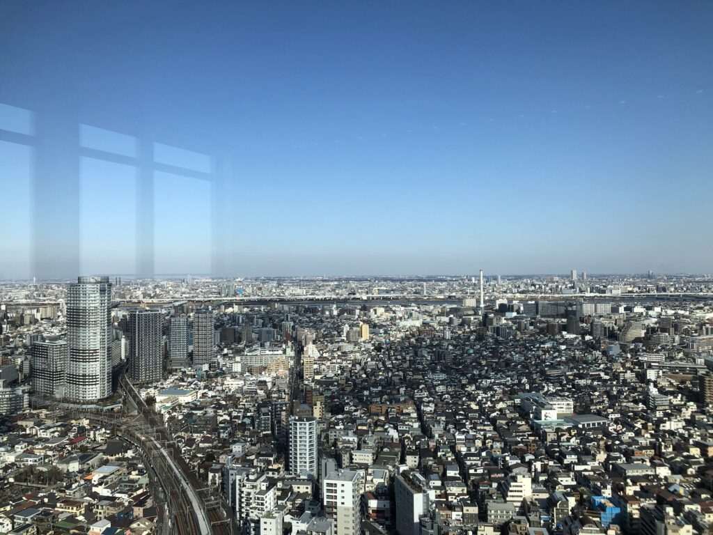 日中の葛飾、江戸川方面の景色