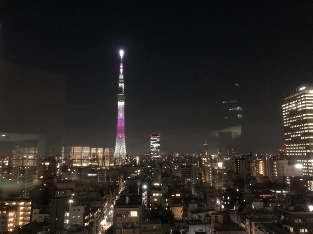 スカイツリー方面の夜景