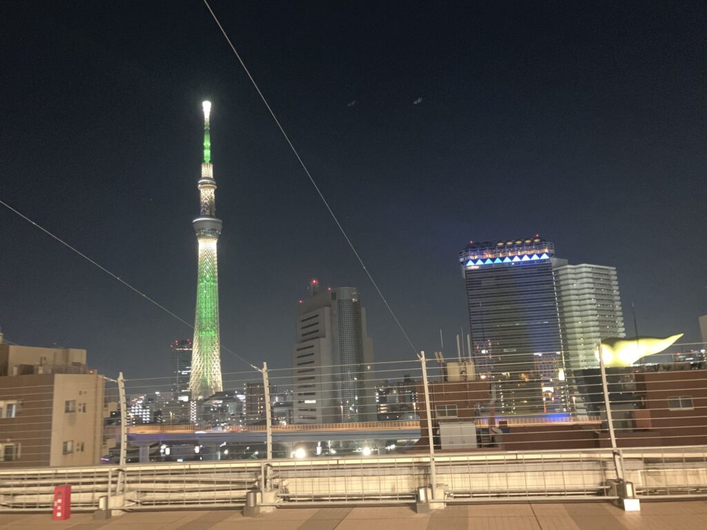 スカイツリー方面の夜景