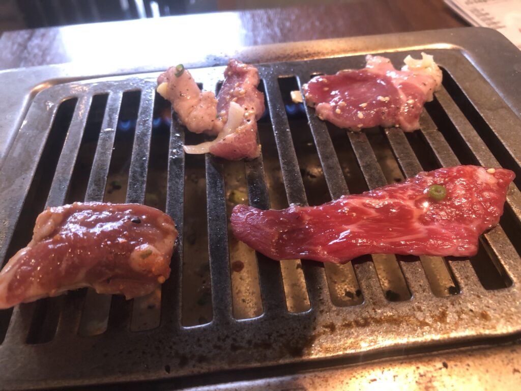 焼肉の様子