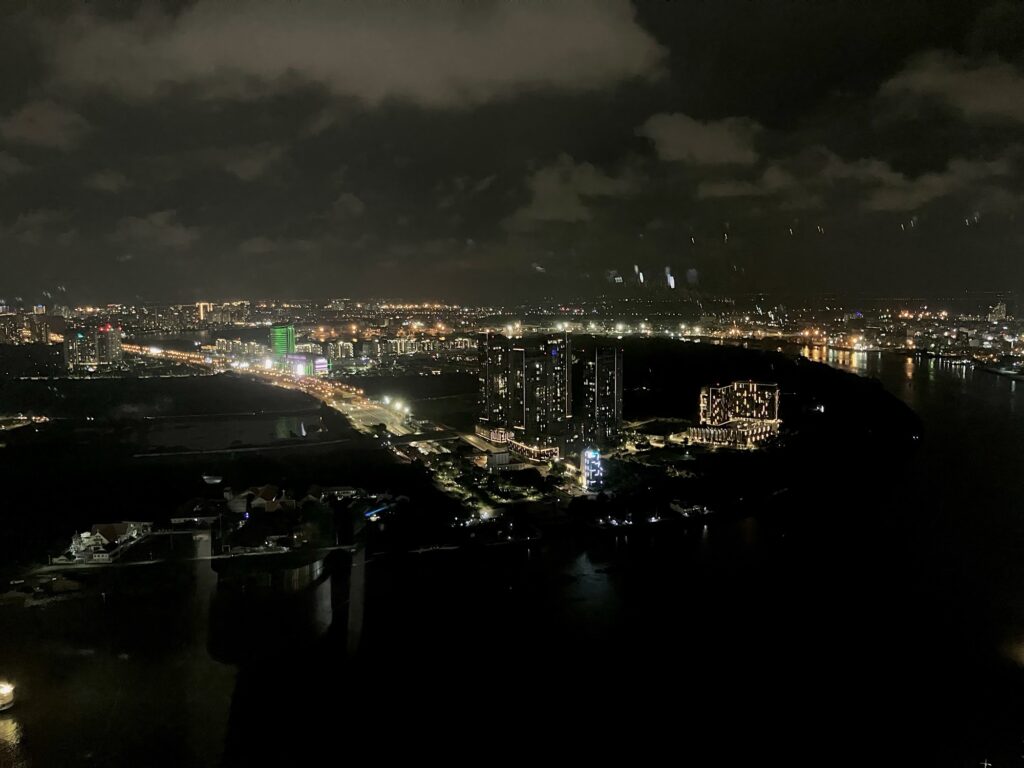 ベトナム、ホーチミンの夜景