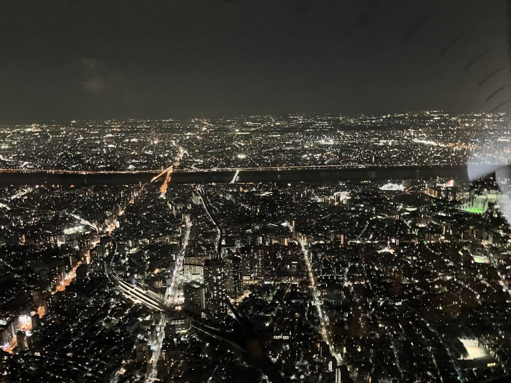 四木、八広方面の夜景