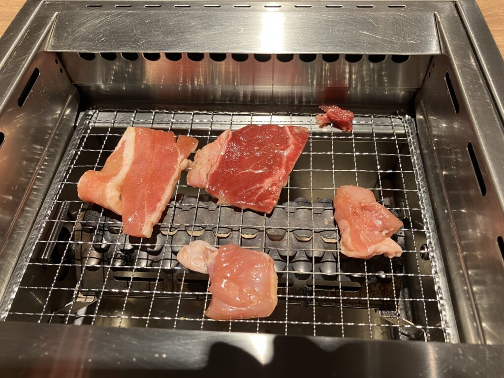 焼肉の様子