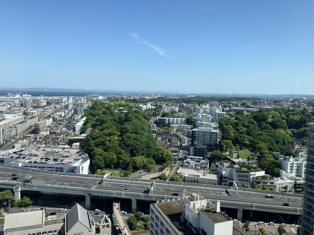 日中の元牧方面の景色