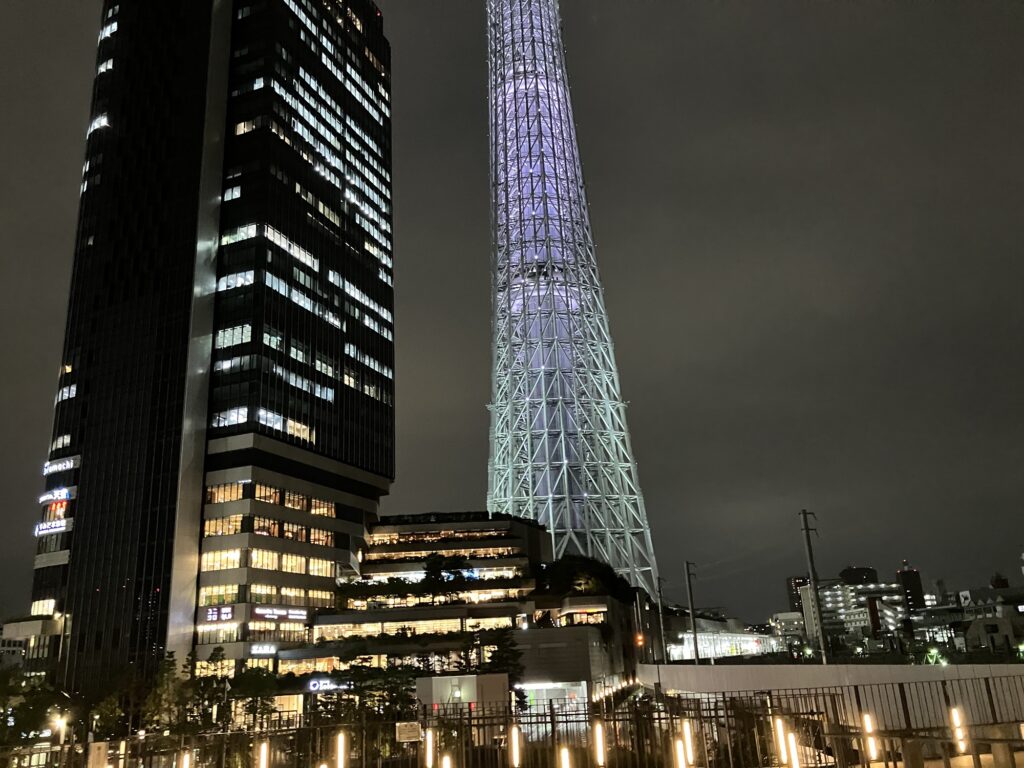 スカイツリー方面の夜景