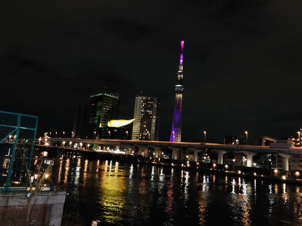 スカイツリー方面の夜景