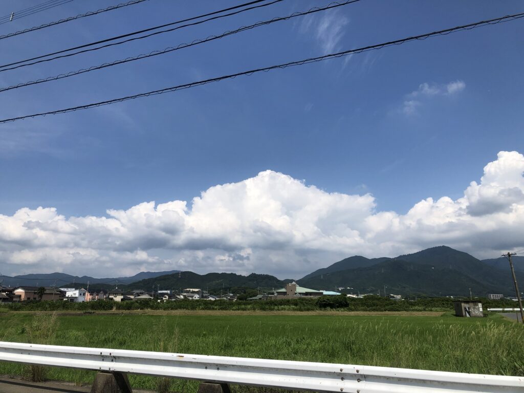 福岡県の田舎道