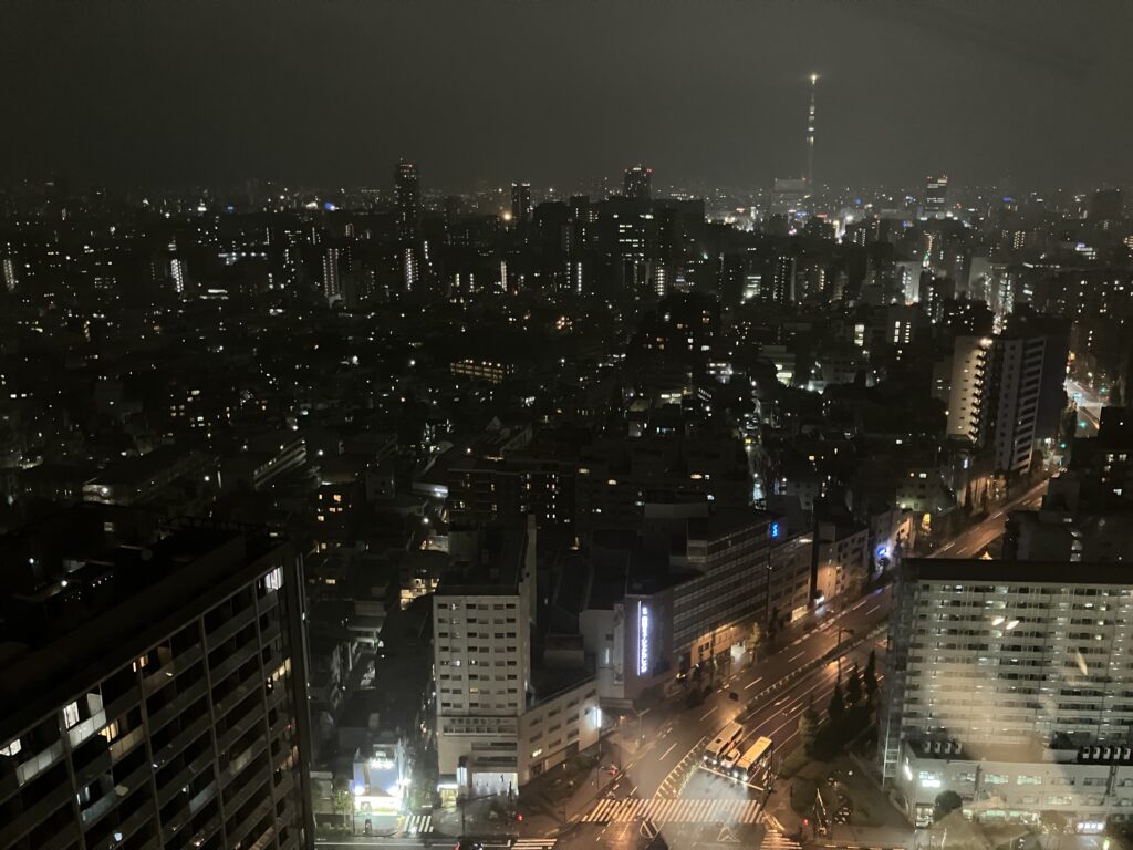 スカイツリー方面の夜景