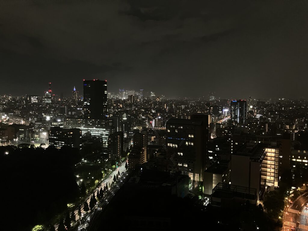 早稲田、新宿方面の夜景