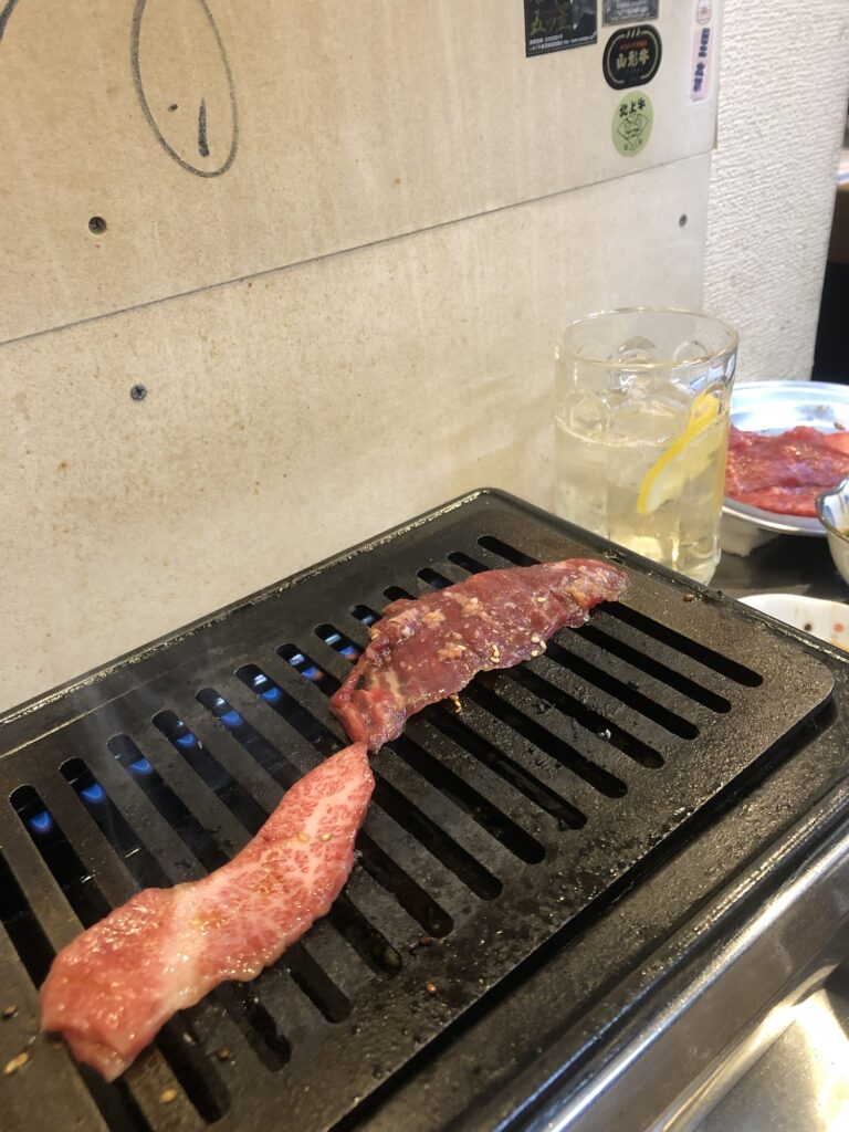 焼肉の様子