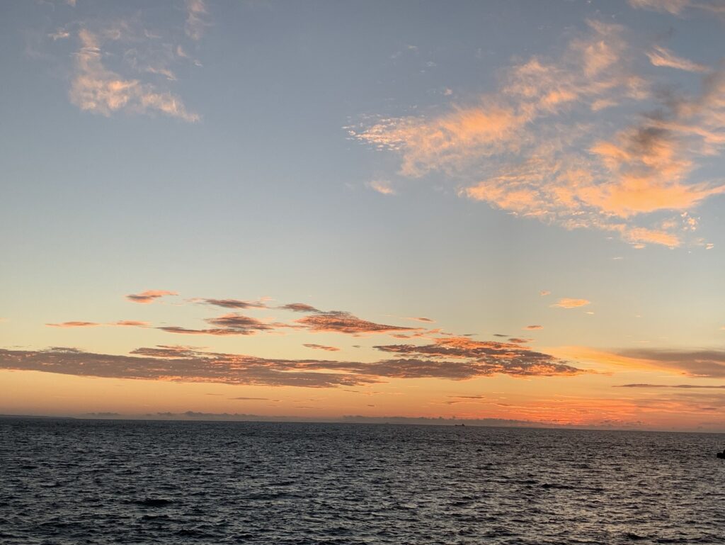 二見ヶ浦近くの夕焼け