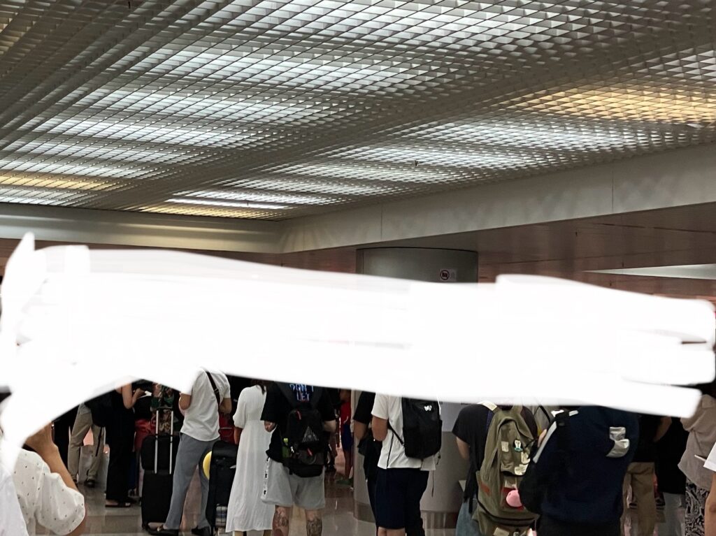 順番待ちの列