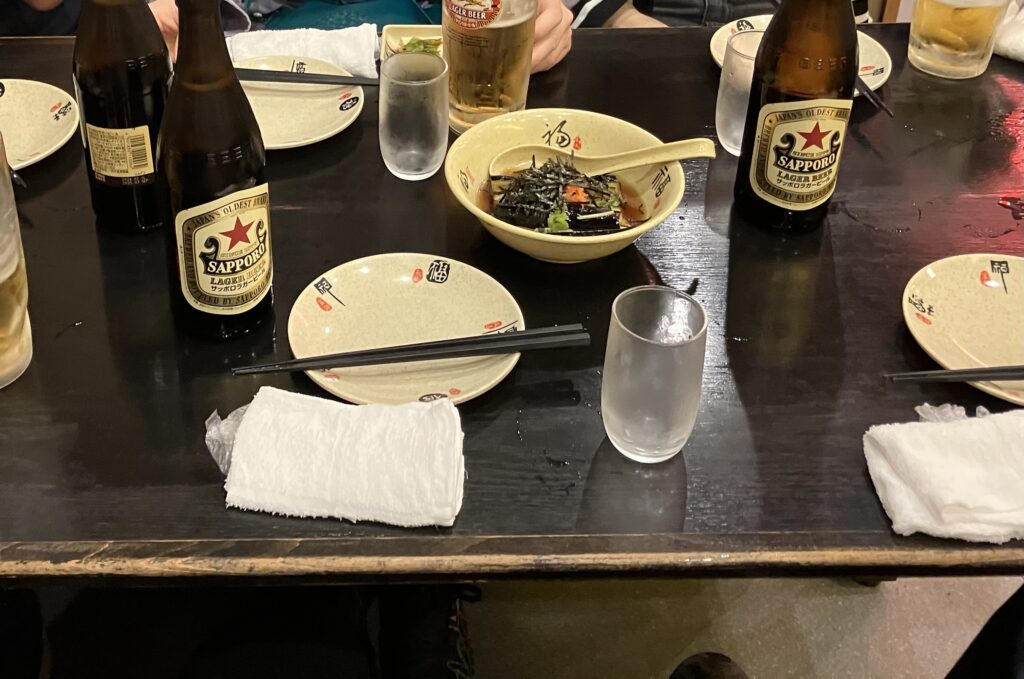 引越し終わりの飲み会