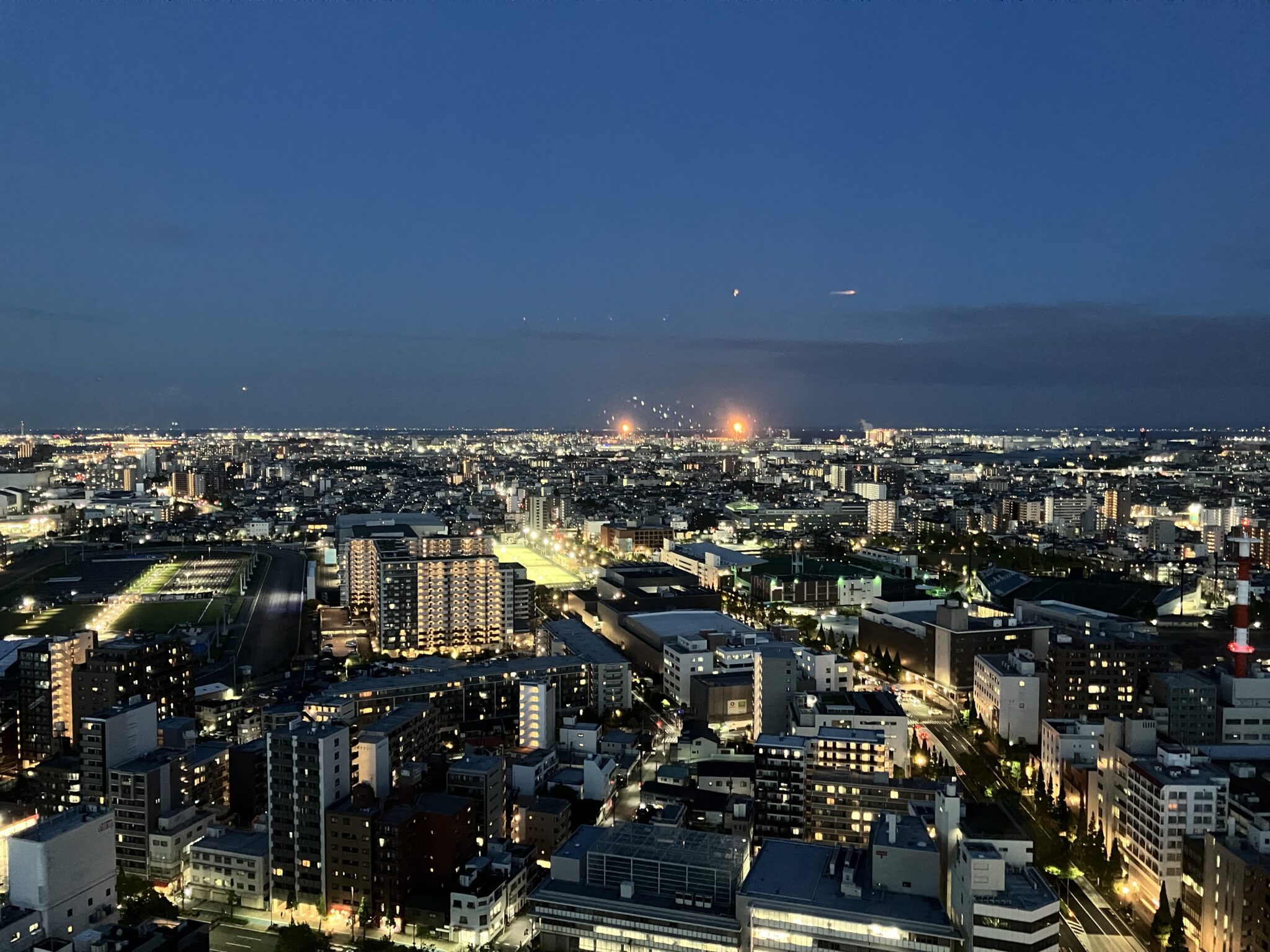 羽田空港方面(日没直後)