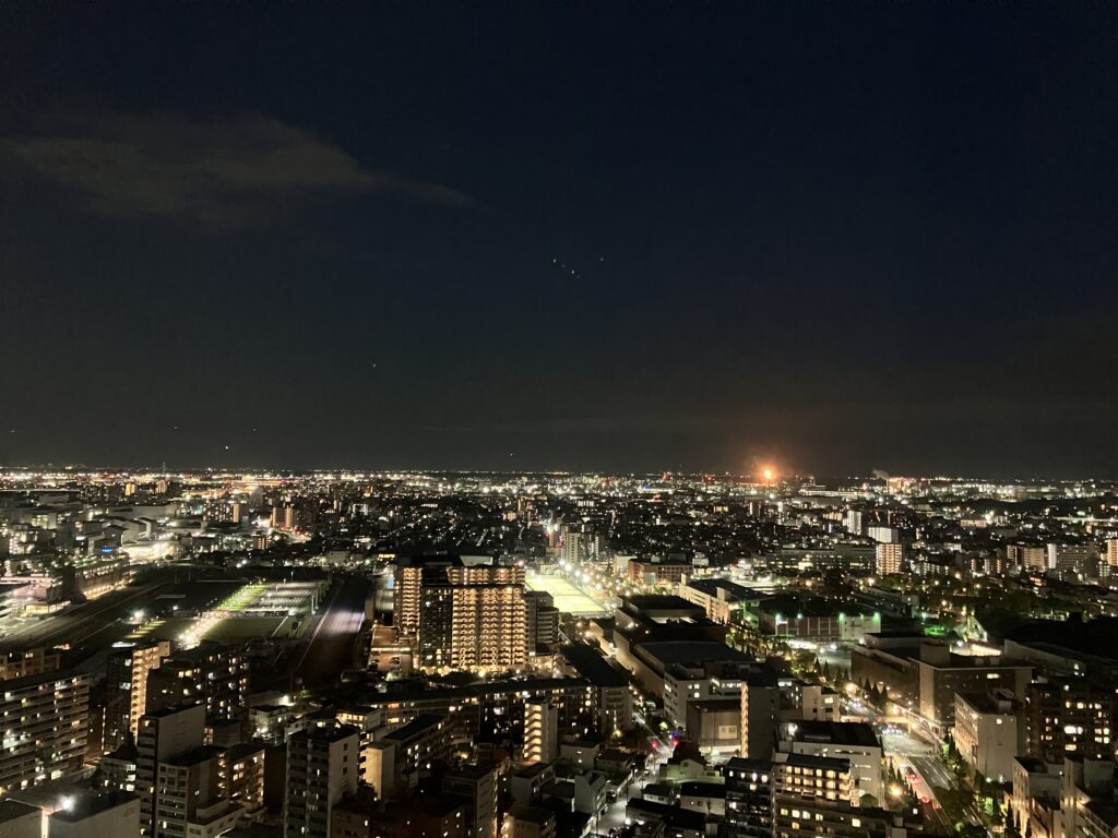 川崎競馬場、小島新田、羽田空港方面(夜景)