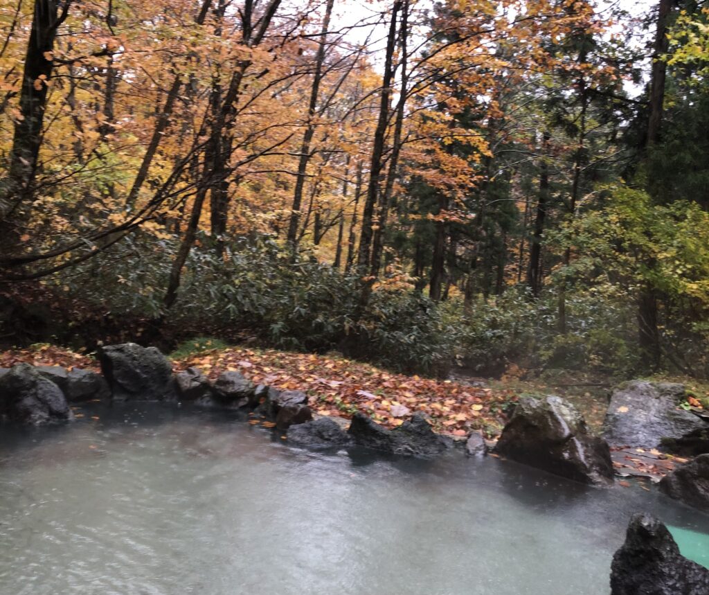 蟹場温泉の露天風呂
