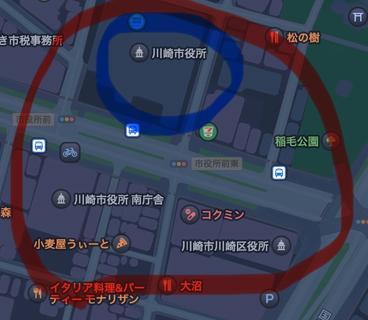 地図アプリの写真
